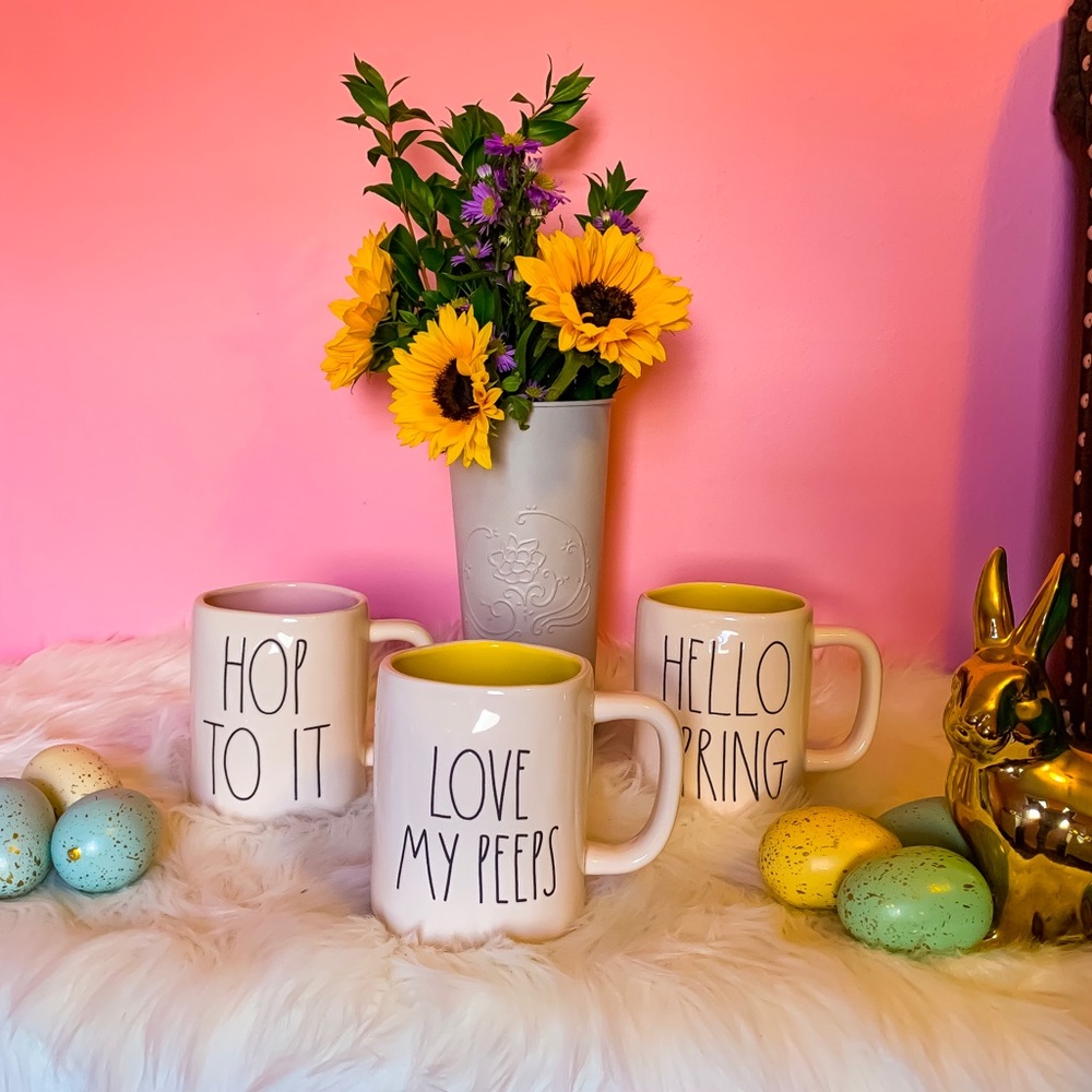 Rae Dunn - Artisan Collection - Spring Time Cups
